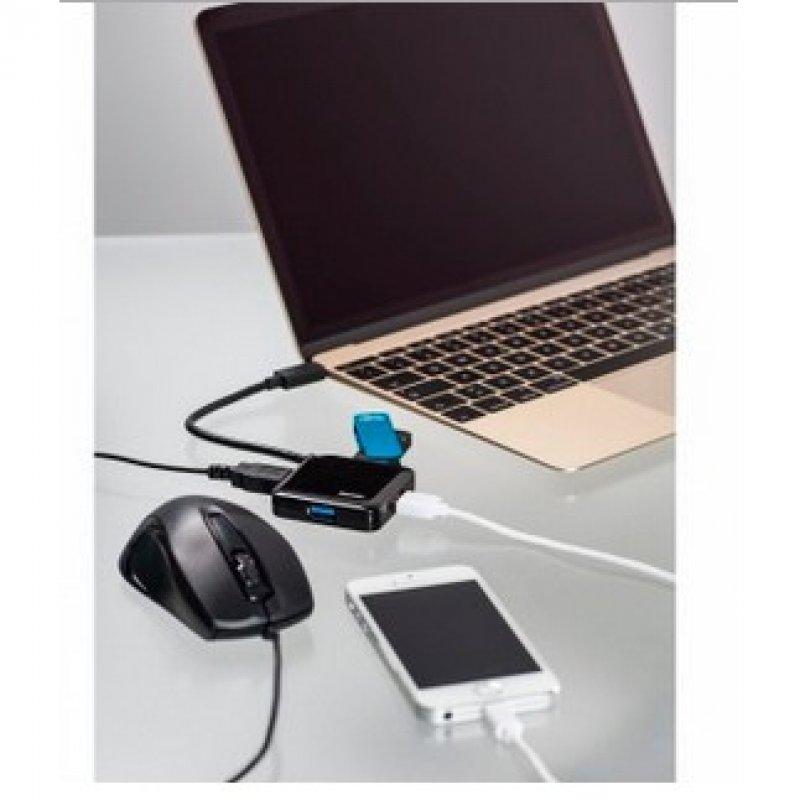 Adaptador hub usb 3.0 usb-c com 4-portas usb- a