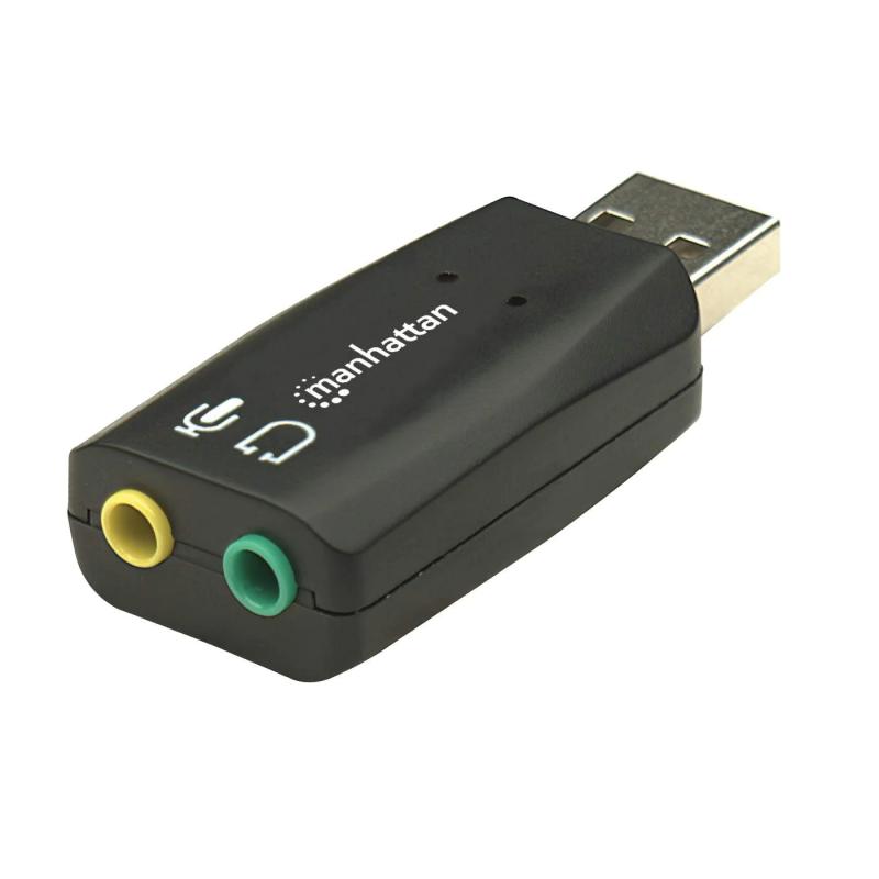 Adaptador usb-a para audio 3.5mm high speed preto
