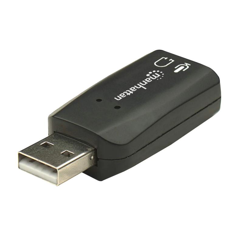 Adaptador usb-a para audio 3.5mm high speed preto