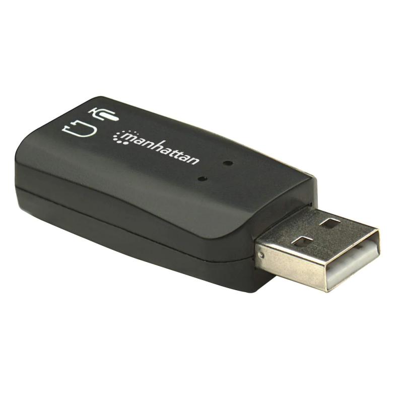 Adaptador usb-a para audio 3.5mm high speed preto