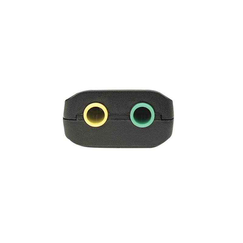 Adaptador usb-a para audio 3.5mm high speed preto