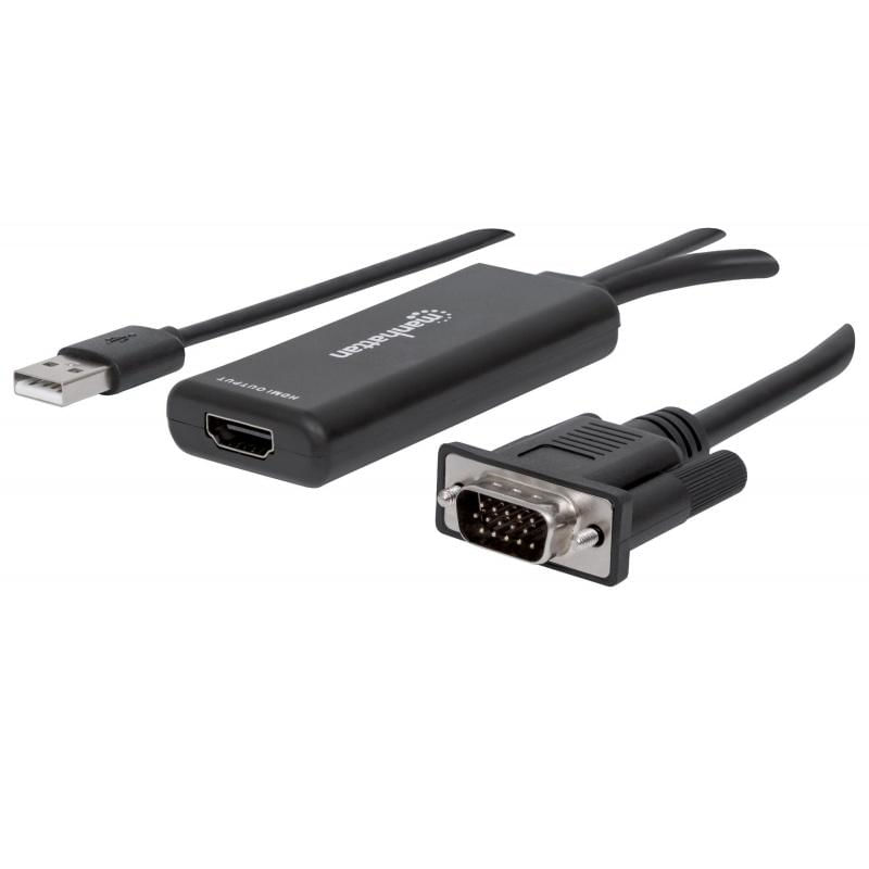Adaptador vga/usb para hdmi conversor