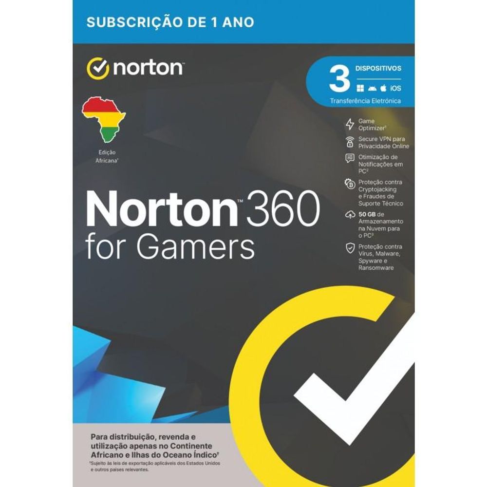 Antivirus 360 Para Gamers 50GB 1-Utilizador 3-Dispositivos Wrt Drmkey Ftp