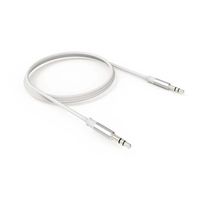 Cabo aux audio 3.5mm 1 metro branco