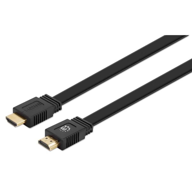 Cabo hdmi 3mt (m/m) plano 4k@60hz preto