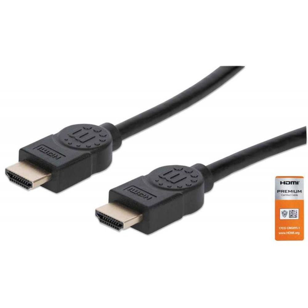 Cabo hdmi premium 1m 4k@60hz uhd preto