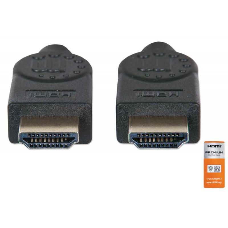 Cabo hdmi premium 1m 4k@60hz uhd preto