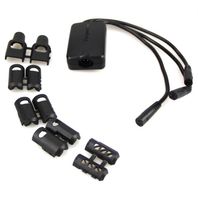 Cabo hydra de carregamento de 3 vias - preto