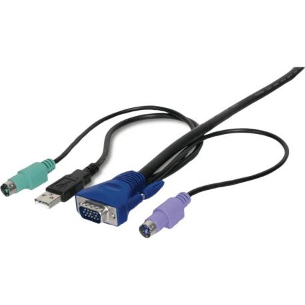 Cabo vga 1-port 1.8m intel p/ kvm c/ usb e vga