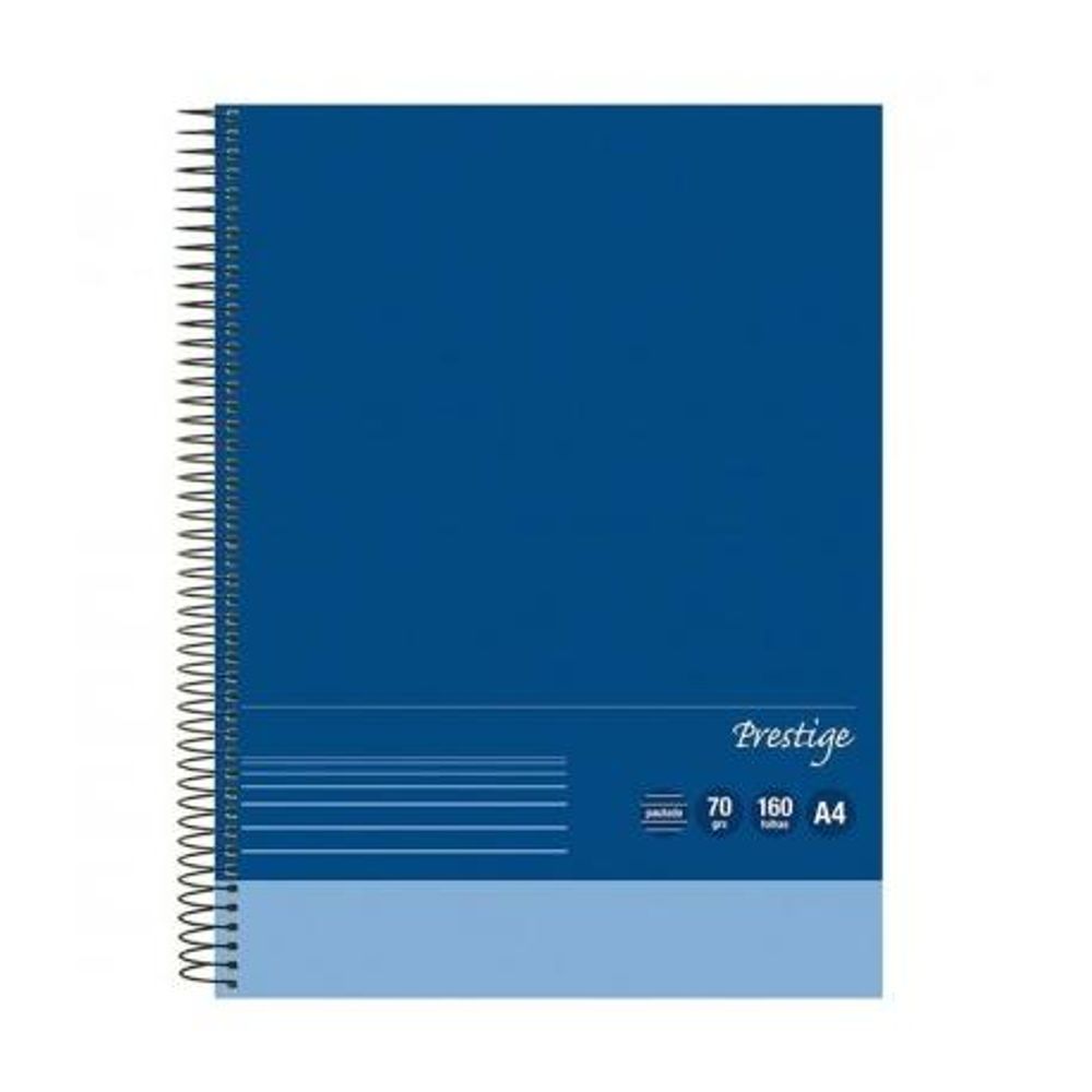 Caderno c/d A4 70g/160f Prestige Pautado
