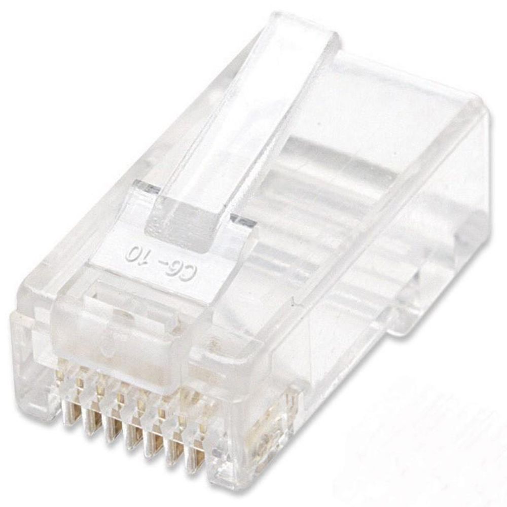 Conectores cat6 rj45 100un
