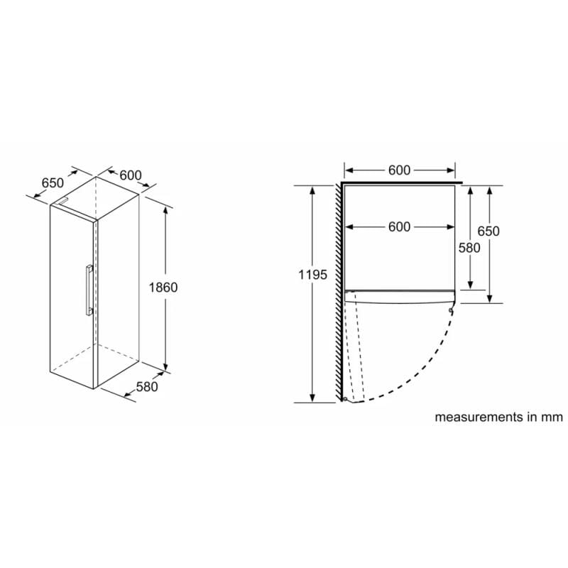 Frigórifico 348l serie 4 1porta inoxidante