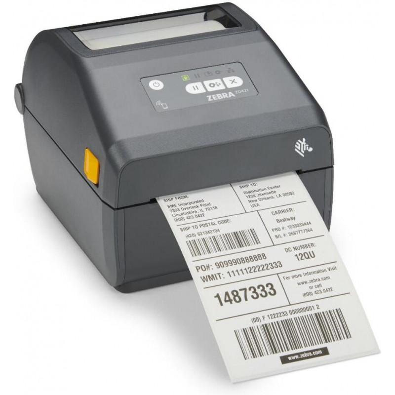 Impressora de etiqueta térmica zd421 usb/ethernet