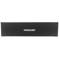 Painel de conecção 3u  19   metal preto