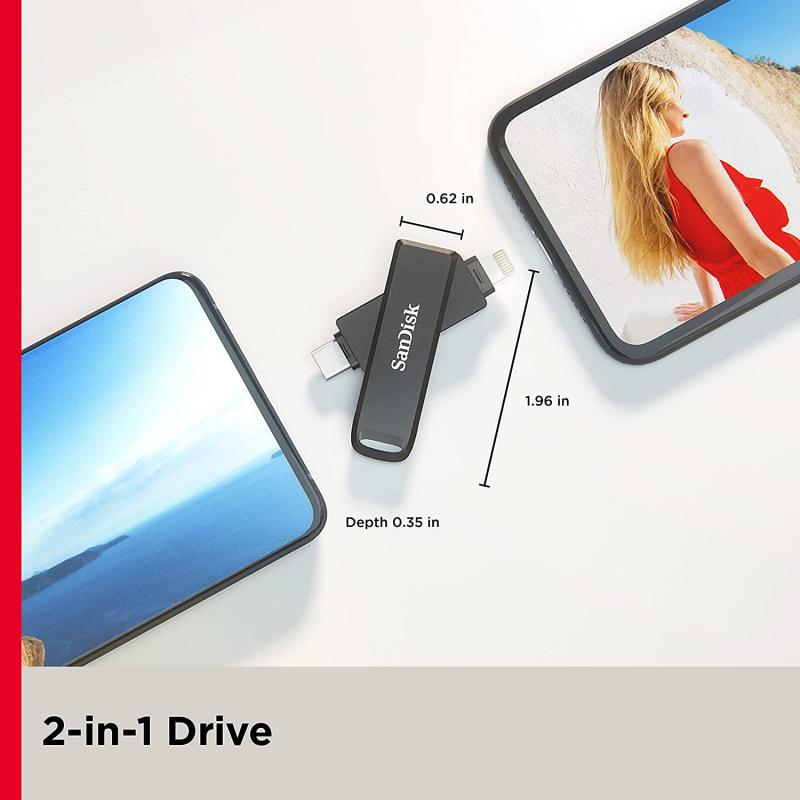 Pen drive 128gb ixpand usb-c + apple lightning