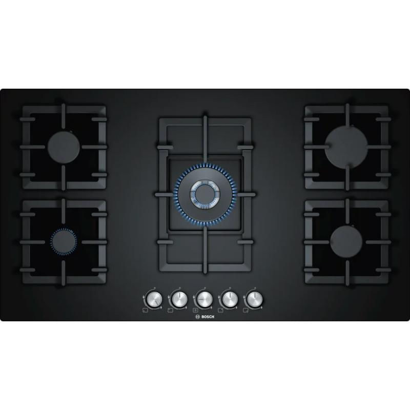 Placa de 90cm gás serie6 preto 5p