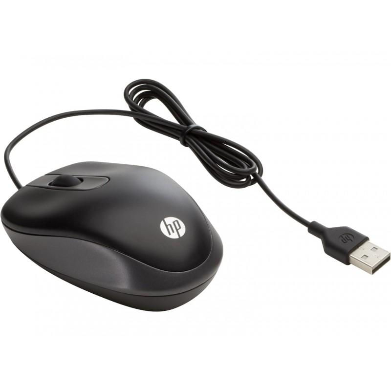 Rato Óptico com Fio Travel Preto
