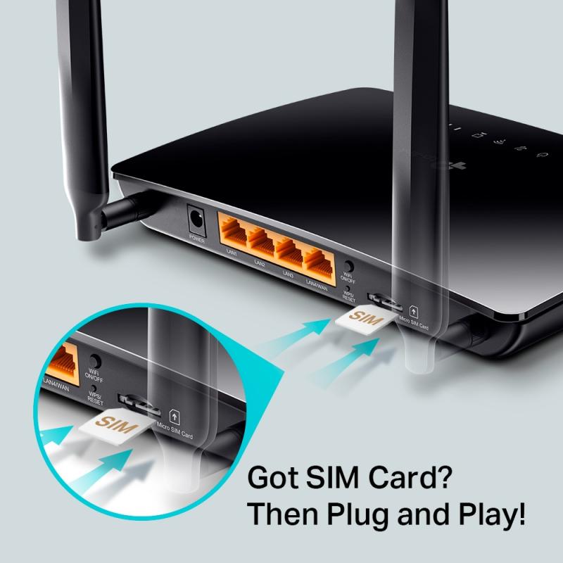 Router wifi 4g lte ac750 dual band