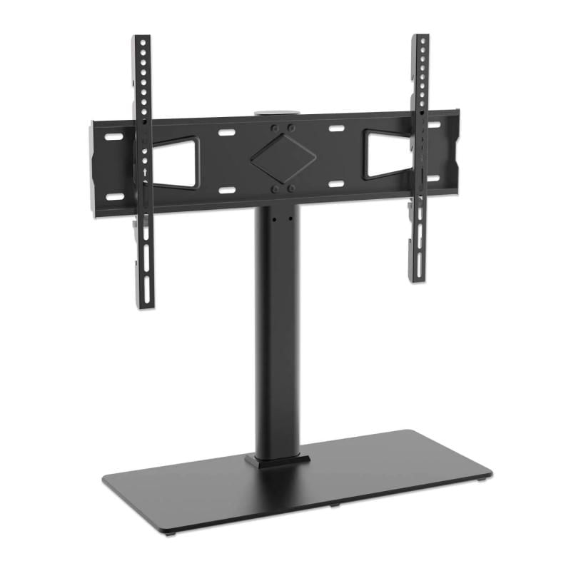 Suporte de tv para 32   a 65   altura ajustavel base de vidro 49cm/54cm