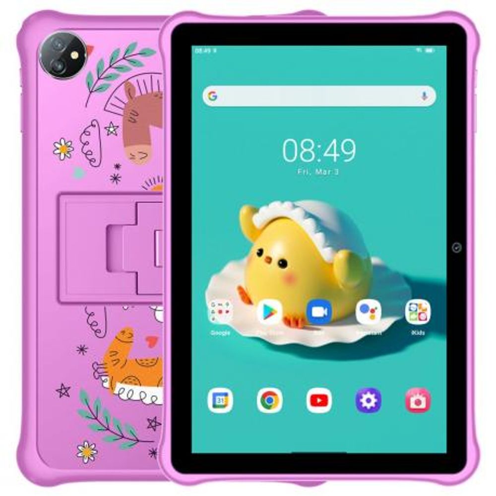Tablet tab a7 s/cartão sim para criança 3gb+64gb com capa rosa