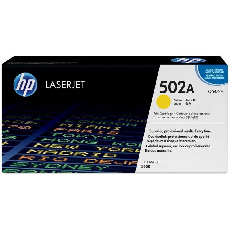 Toner 502a 3600 amarelo (q6472a)