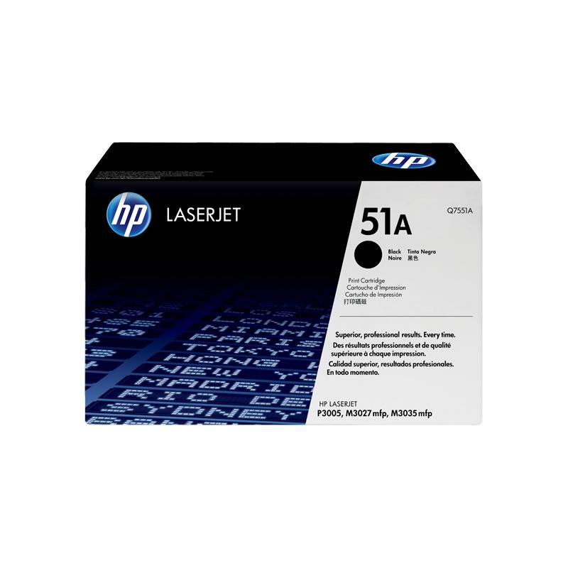 Toner 51a p3005/3027/3035 preto (q7551a)