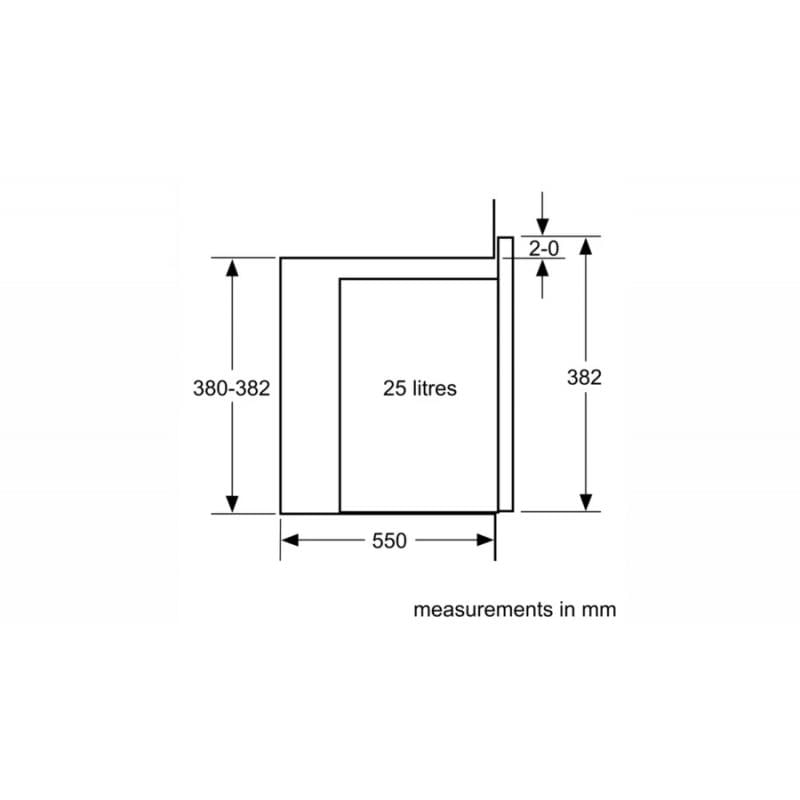 Microondas de Encastre 25L Serie 6 Grill