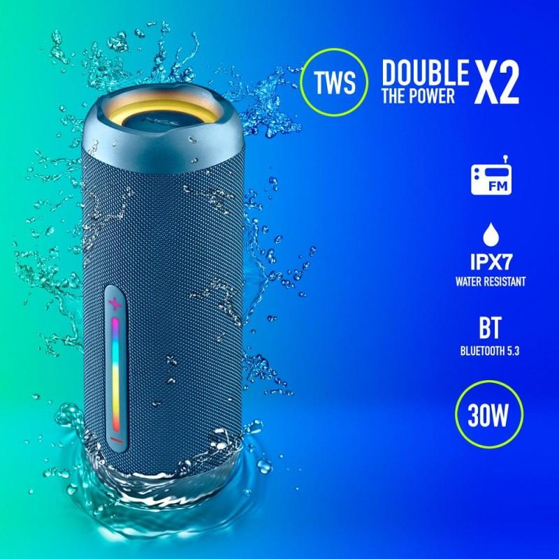 COLUNA PORTÁTIL ROLLERFURIA2 30W AZUL