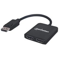 Adaptador HUB Splitter DISPLAYPORT(F) para 2XHDMI(F) 4K@30HZ