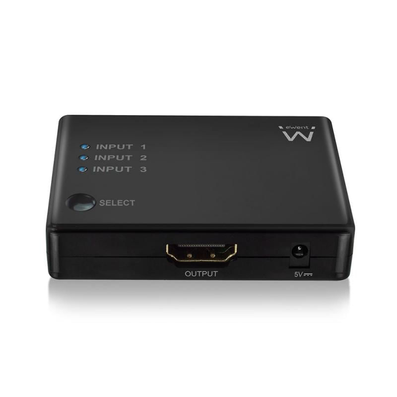 ADAPTADOR SWITCH 3 ENTRADAS/ 1 SAÍDA HDMI  COM COMANDO