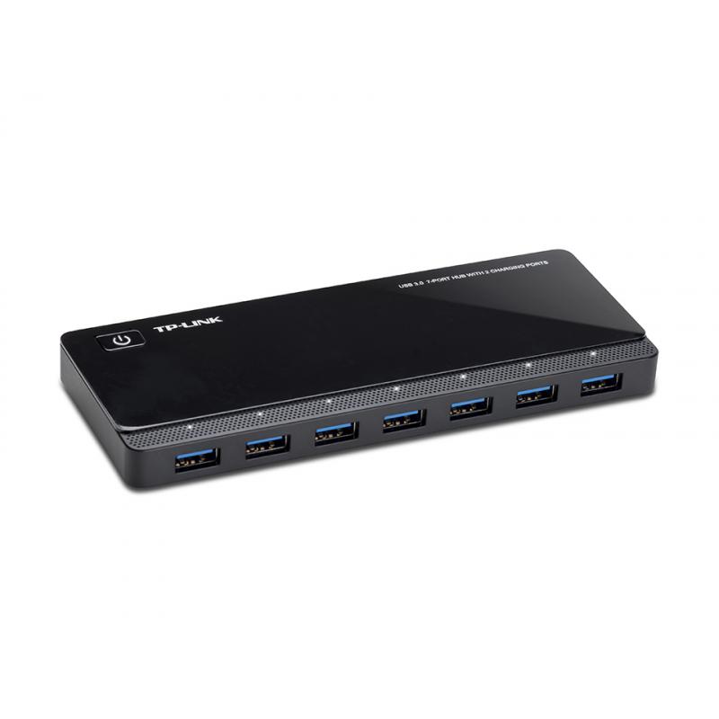HUB  USB3.0 7-PORTAS COM 2 PORTAS DE CARREGAMENTO