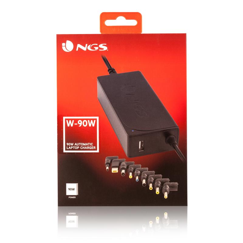 Transformador Portátil 90W Ajustável Preto