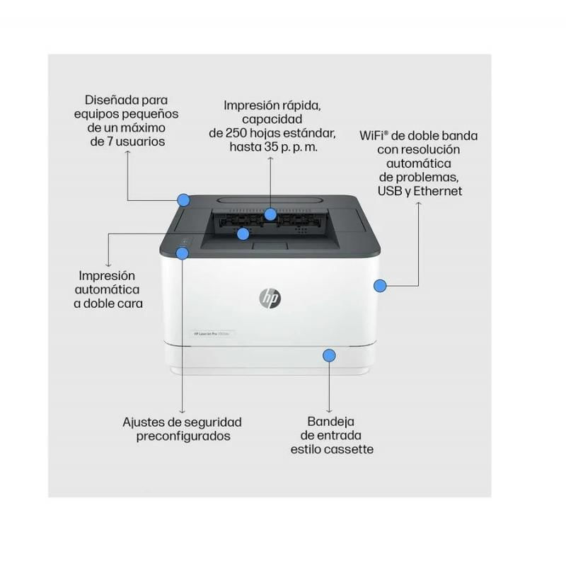 Impressora Laserjet Mono 3003dw Pro 33ppm