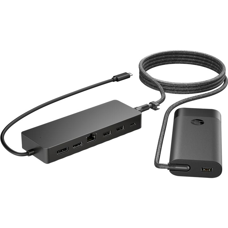 HUB USB-C PARA 1HDMI/1USB-C/1DP/1RJ45/2USB-A TRAVEL