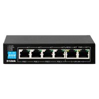 SWITCH  6 PORTAS 10/100 POE S/GESTAO + SURVEILLANCE C/ 4 POE 60W + RANGE 250M