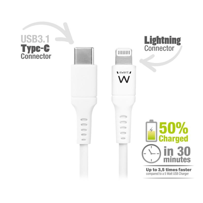 CABO USB-C PARA LIGHTNING IPHONE 1.0M