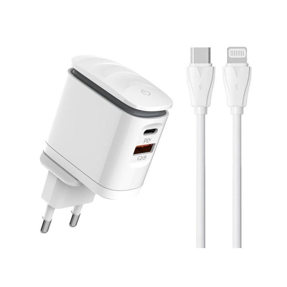 CARREGADOR 25W USB-C PARA LIGHTNING LAMPADA LED
