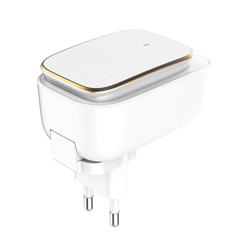 CARREGADOR TOUCH LED 4 PORTAS USB USB-C