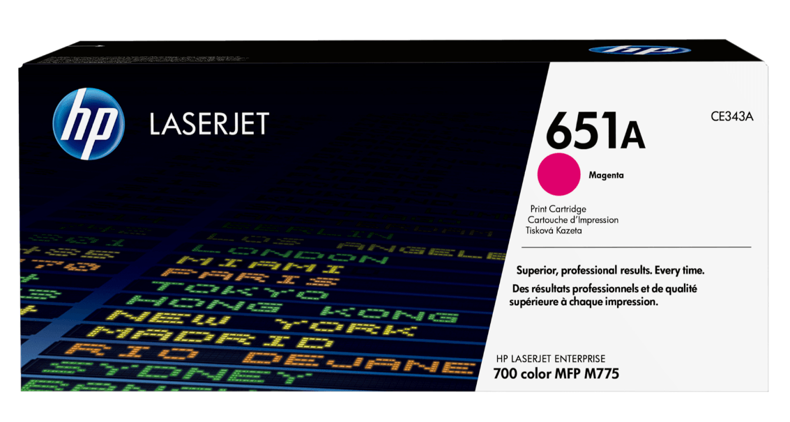 Toner 651a mfp 775 magenta (ce343a)