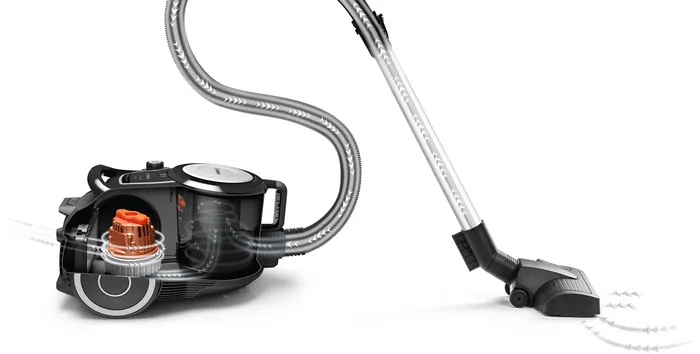 Aspirador sem saco 600w 2.4l preto