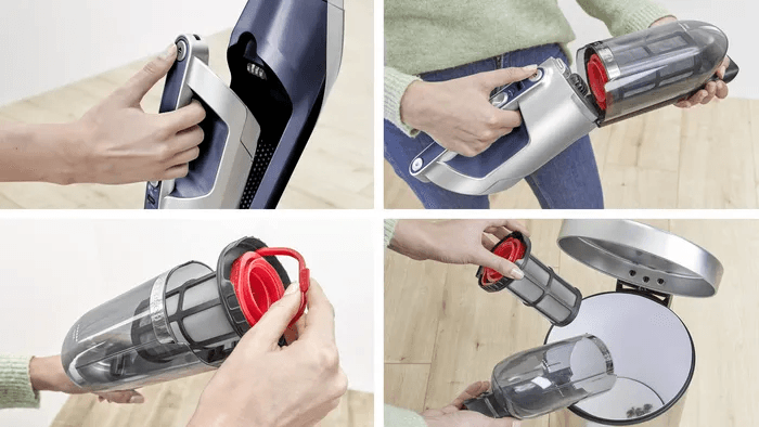Aspirador vertical sem fio 2 em 1 28v azul