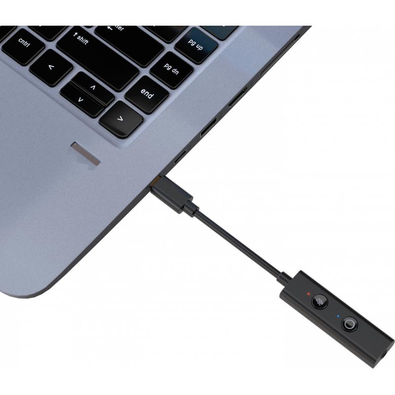Adaptador audio 3.5mm  dac audio play!4  para usb-c