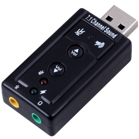 Adaptador audio usb 7.1 virtual 3d