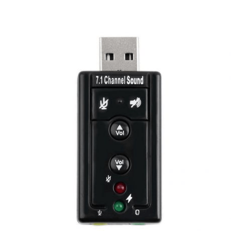 Adaptador audio usb 7.1 virtual 3d