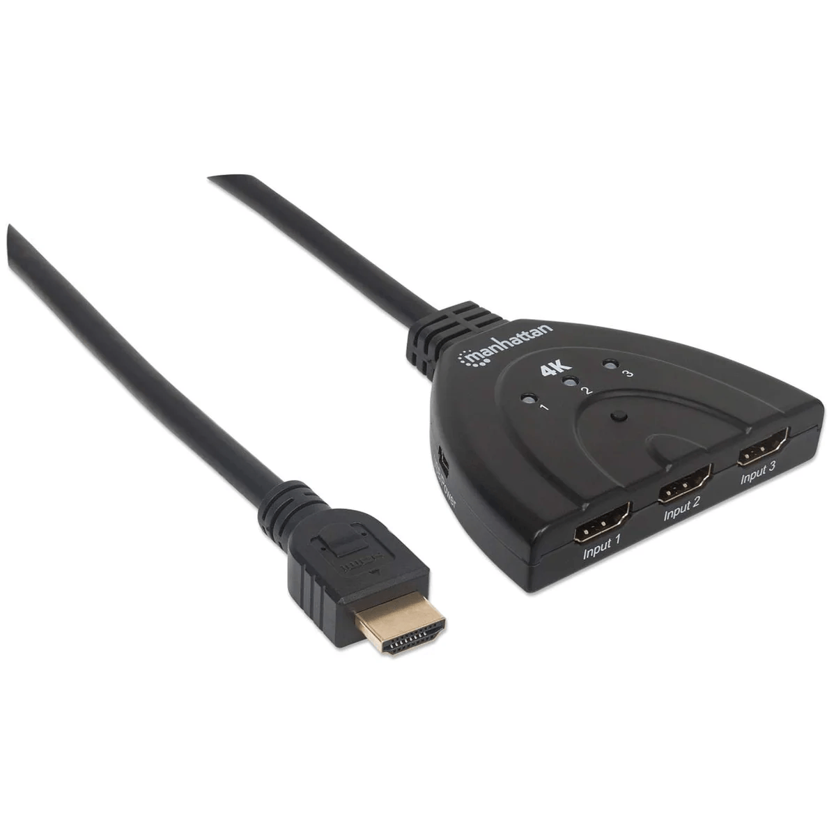 Adaptador hub splitter 1x hdmi out (m) para 3xhdmi inp (f) 4k@60hz