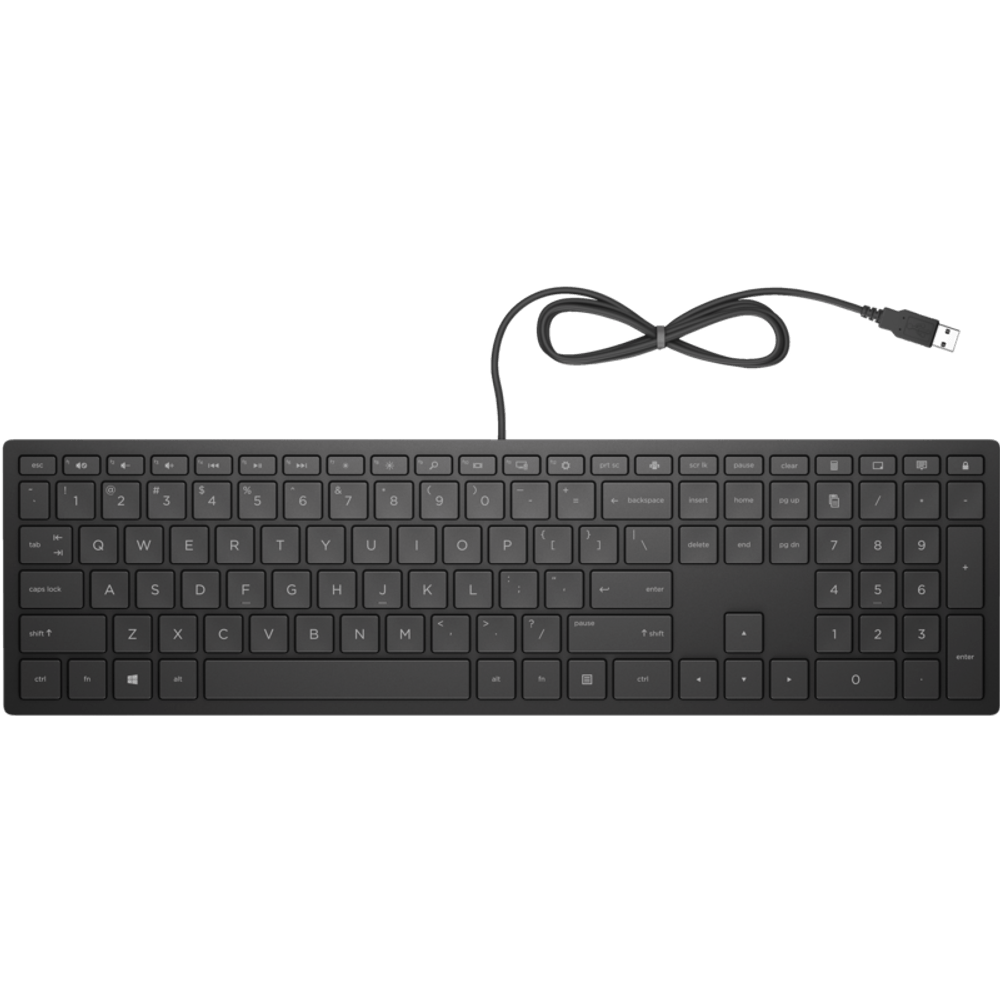 Teclado com fio 300 pt preto