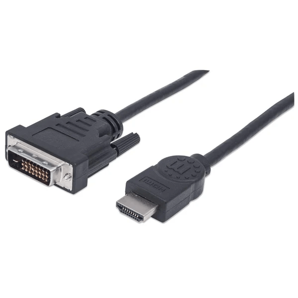 Cabo hdmi 1.8 mt (m) para dvi-d 24+1 (m)  preto