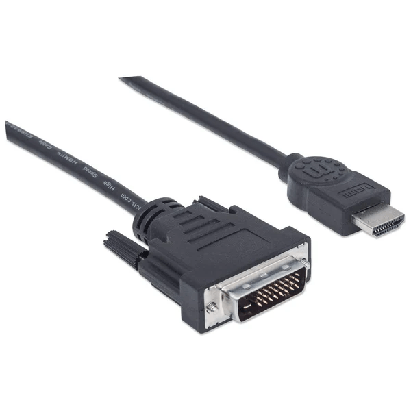 Cabo hdmi 1.8 mt (m) para dvi-d 24+1 (m)  preto