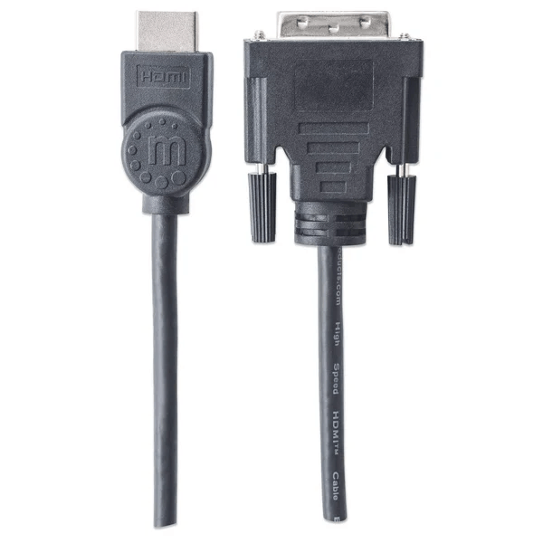 Cabo hdmi 1.8 mt (m) para dvi-d 24+1 (m)  preto