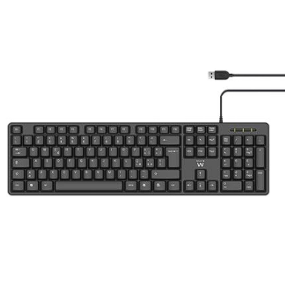 Teclado usb preto slim